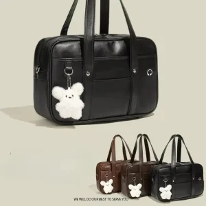 Japanese two-dimensional student JK uniform bag girl PU schoolbag COS wear-resistant waterproof one-shoulder Messenger handbag