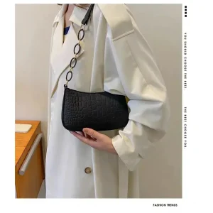 Women's elegant handbag embossed felt multifunctional portable chain bag